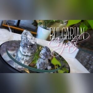 Bulgarian Quartz Galena Pyrite Crystals (2pcs)